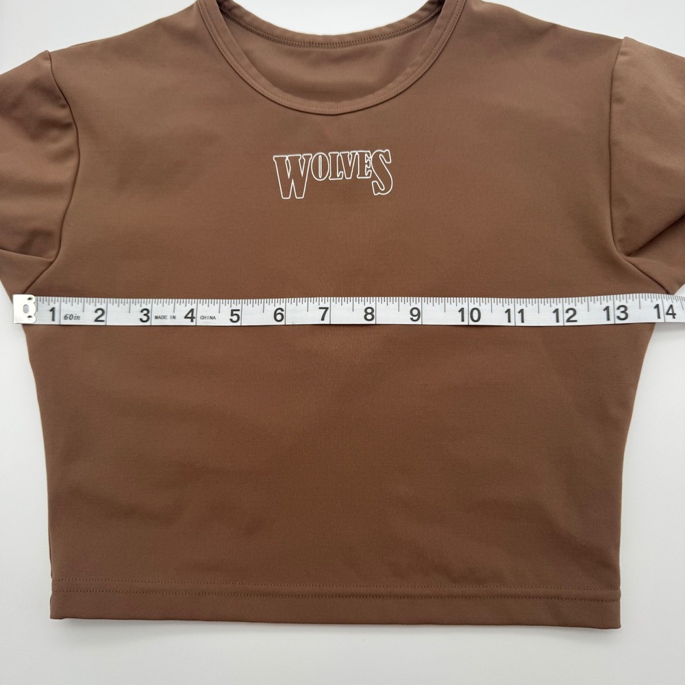 Darc Sport Wolves Brown Long Sleeve Limited Eternal Flame Gym Shirt She Small - Picture 7 of 8